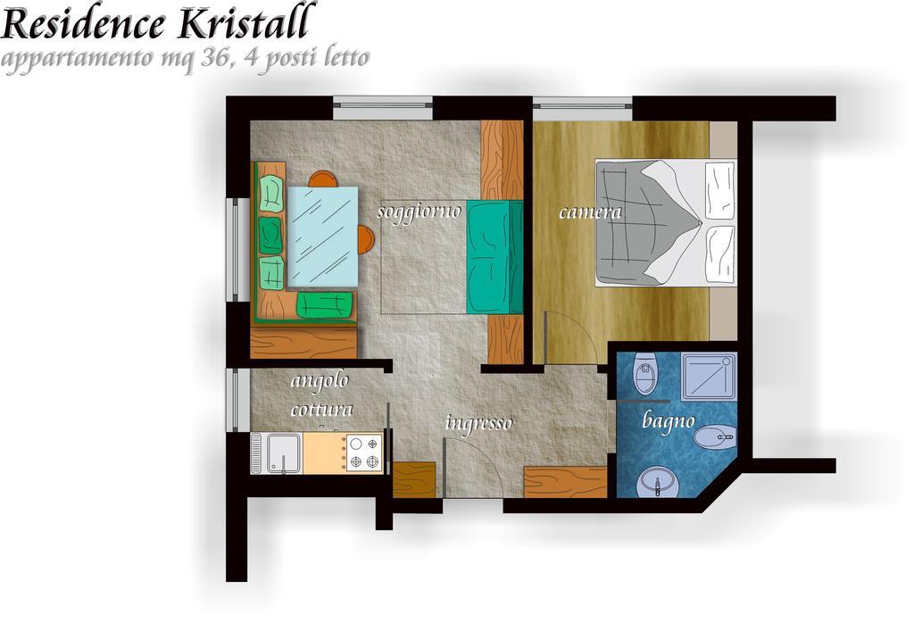 Residence Kristall- Fiemme Holidays Predazzo Camera foto